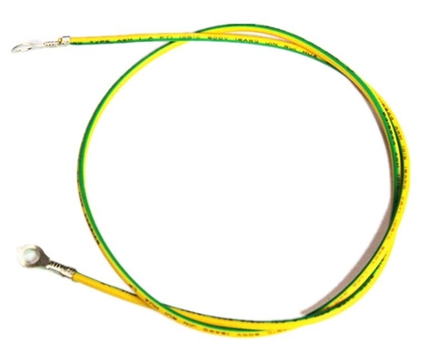 ul1015 18AWG kabel grounding kuning / hijau dengan terminal