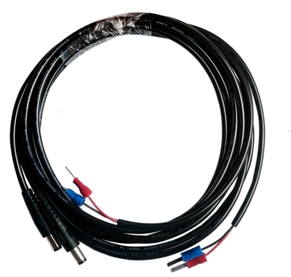 Terminal sisipan pra-insulasi dbv1.25-10 ke konektor laki-laki dc 5525 rakitan kabel ujung