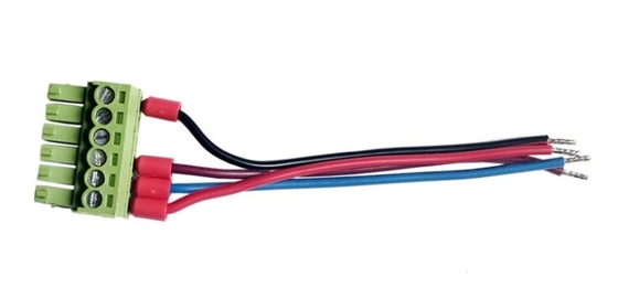 2EDGK350 Konektor 6PIN Terminal tipe tabung E1008 memasukkan kabel yang dilucuti dari rangkaian kabel ecu kustom