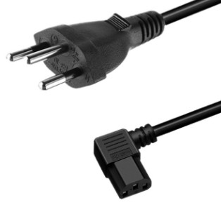 Kabel Listrik Umum Swiss, Kabel catu daya Swiss ke C13, Kabel saluran Listrik Colokan SEV1011, 1,5 m, H05VV-F 3G 0,75 mm