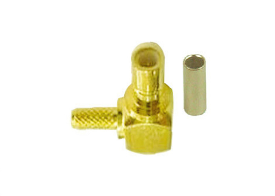 Full Brass RF Coaxial Straight SMA Male Crimp Connector Untuk Kabel RG316 RG174