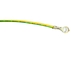 ul1015 18AWG kabel grounding kuning / hijau dengan terminal