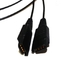 Konektor 4PIN komponen kabel headphone dengan rumah QD untuk sistem headphone headphone