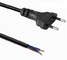 Kabel Daya Listrik Brasil 2 Pin Persetujuan INMETRO dengan Plug BY2-10 Dengan Ujung Kabel Tinned