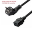 Persetujuan KC Pasar Korea K3-15JT-ST2B 30.75mm2 Steker Pasokan Kabel Listrik Untuk Laptop