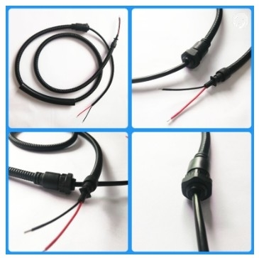 Konektor XHB dengan konektor gesper JC25 2468 kabel pita datar dibungkus kawat kabel komunikasi heat shrink tube harness