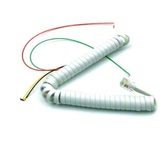 Colokan luar ruangan kabel stereo 3,5 mm 3 tiang kabel koil pegas 2 in 1 dengan rumah QD untuk kabel telepon